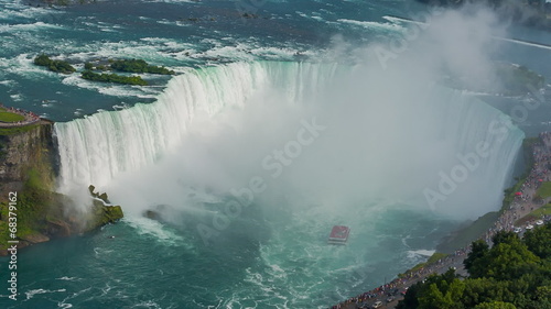 Niagara Falls view from Skylon Tower. Canada