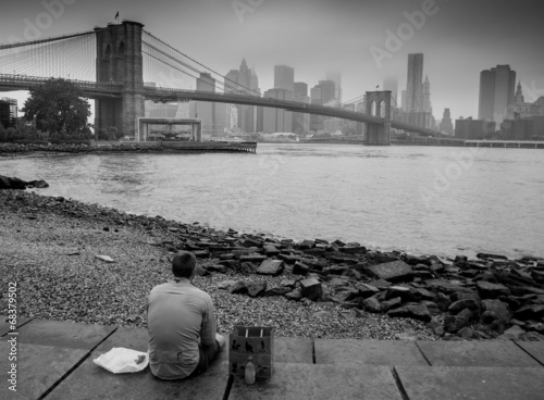 Brooklyn Bridge Solitude