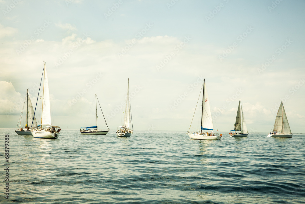Fototapeta premium Sailboats