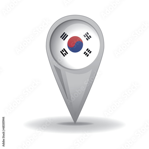 S.Korea, south Korean Flag (Vector Art)