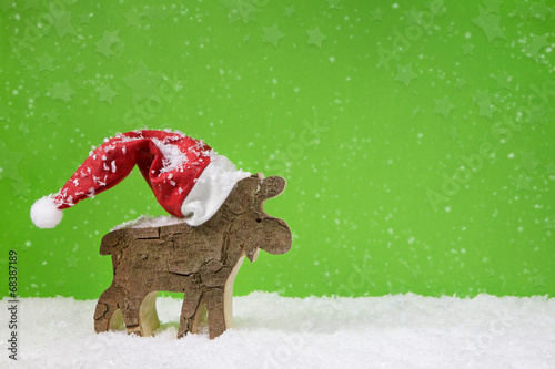 Weihnachtlicher Hintergrund in Grün, Rot und Weiß klassisch © Jeanette Dietl