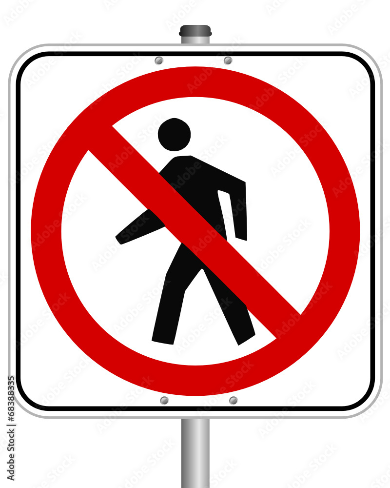 Fussgänger verboten #140804-svg05 Fussgänger verboten #140804-svg05