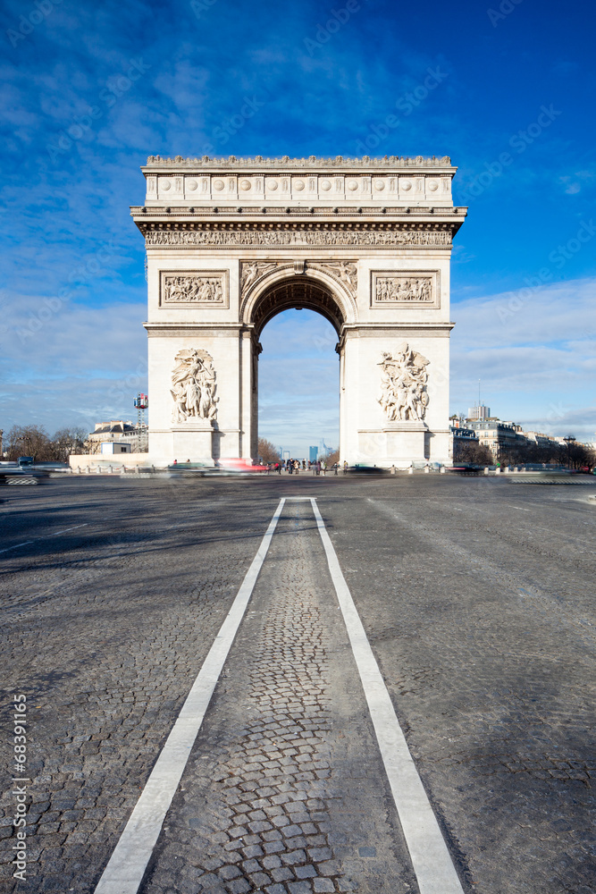 Naklejka premium Arc de Triomphe in Paris