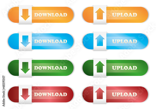 Download & Upload Buttons Set  0508