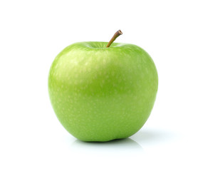 green apple isolated on white background