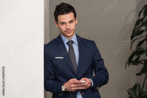Young Businessman On The Phone