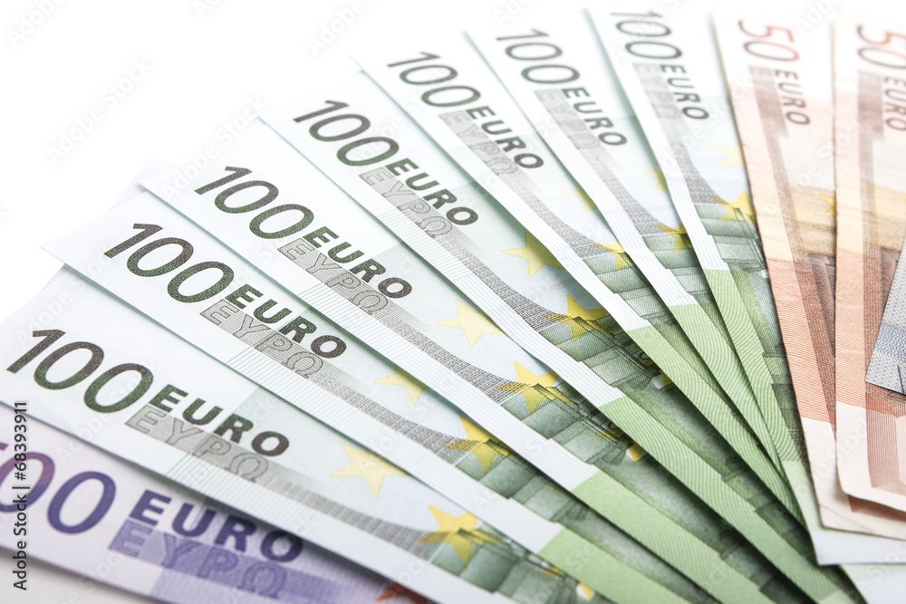 Extreme Close-up Pattern Made of Euro Currency Banknotes Extreme Close-up Pattern Made of Euro Currency Banknotes