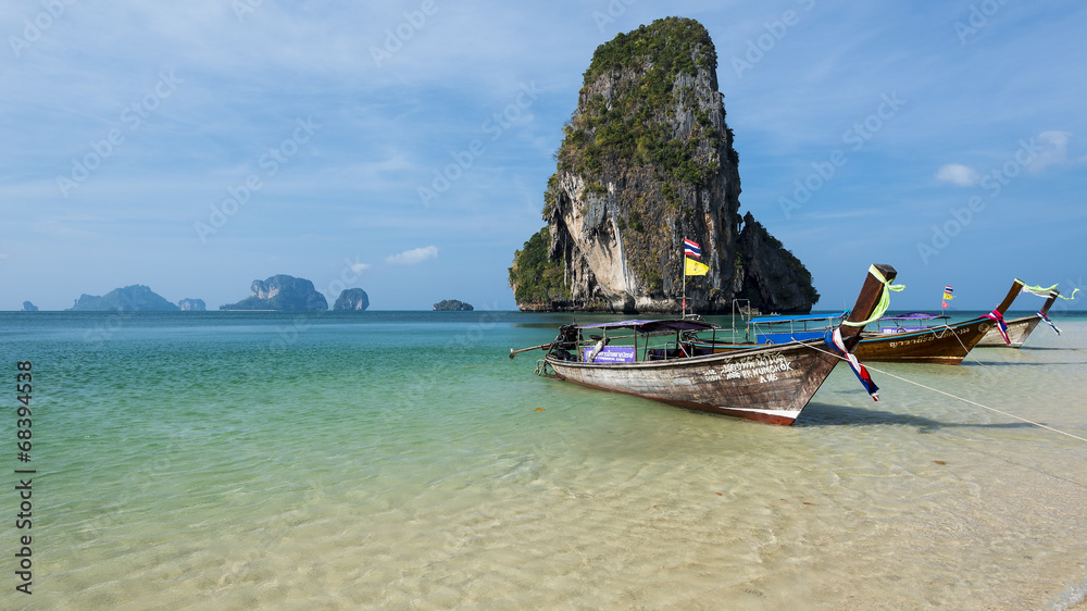 Obraz premium Beautiful Phra Nang beach on Railay. Krabi, Thailand