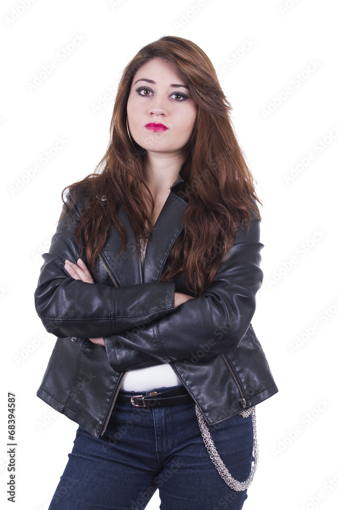 Beautiful young rock girl posing Beautiful young rock girl posing