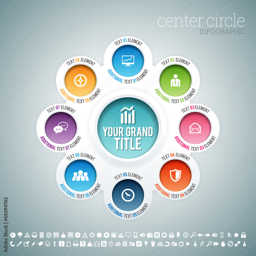 Center Circle Infographic Center Circle Infographic