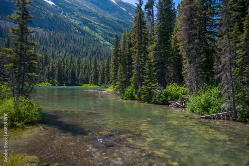 peaceful stream, montana photo