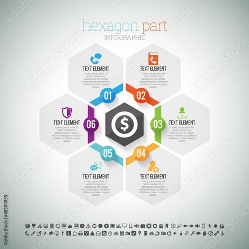 Hexagon Part Infographic