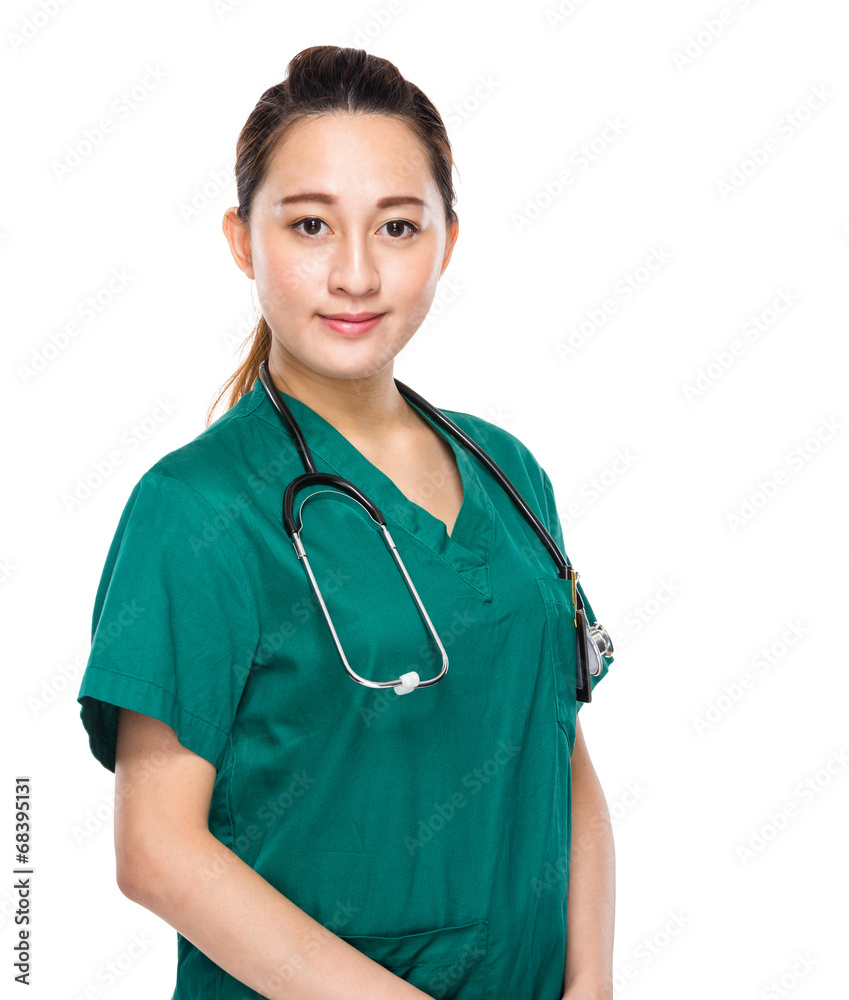Asian mixed race woman doctor Asian mixed race woman doctor