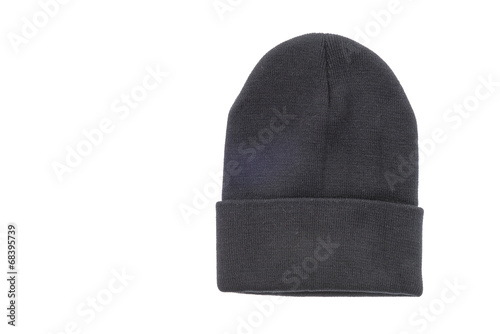 Knitted hat isolated on white