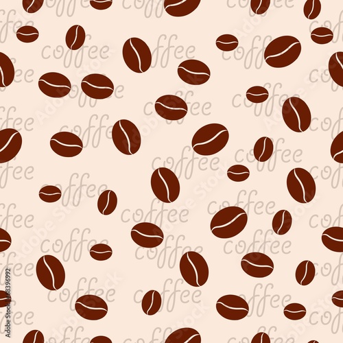 seamless texture with coffee beans
