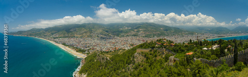 Принти на полотні Panorama of Alanya. Turkey.