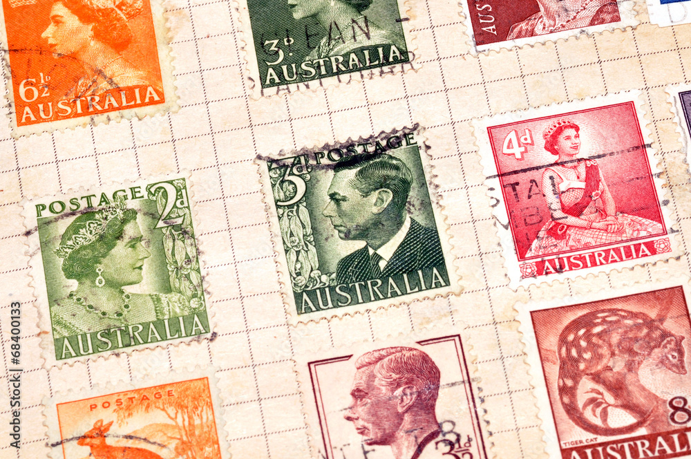 Old Australian Postage Stamps