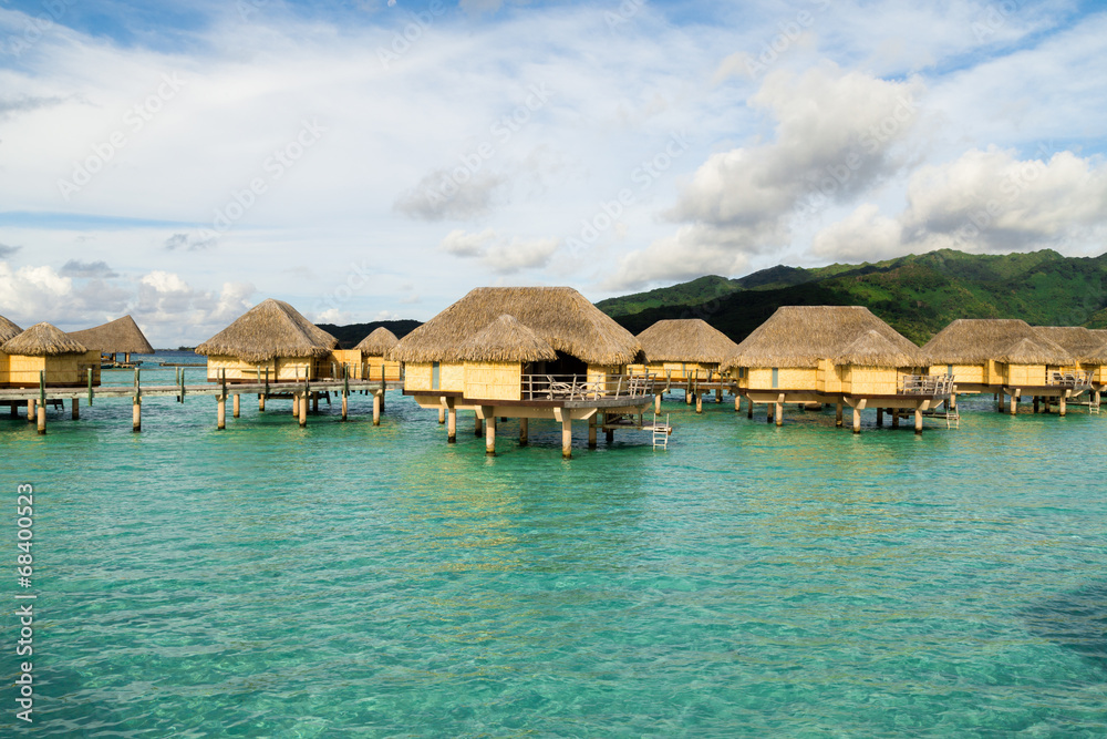 Luxury overwater villas