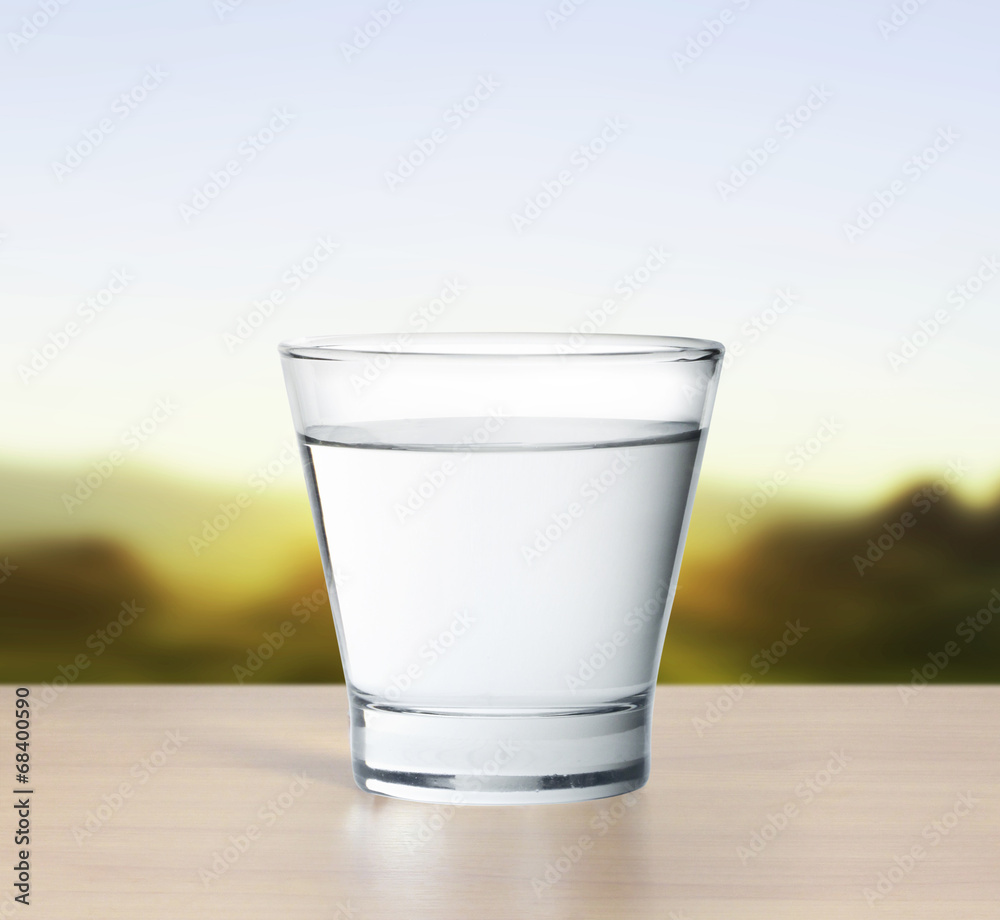 water glass isolated