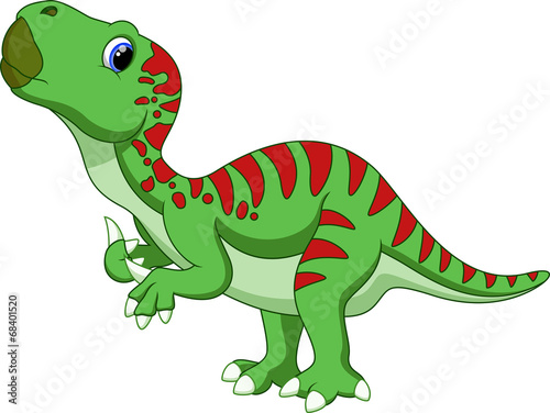 Cute iguanodon cartoon