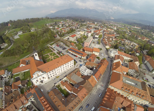 Aerial view on Kamnik in Slovenia