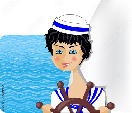Girl in the sailing