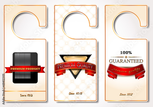 Vip door  tags with premium quality labels