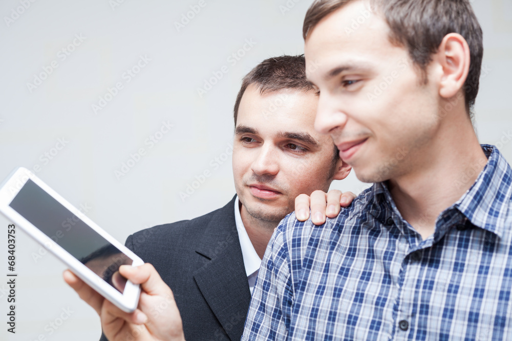 Business people with digital tablet Business people with digital tablet