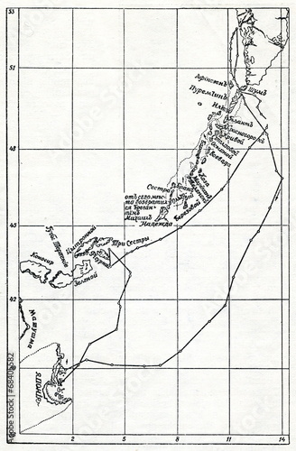 Voyages of Martin Spanberg (Kuril Islands; 1738,9) photo