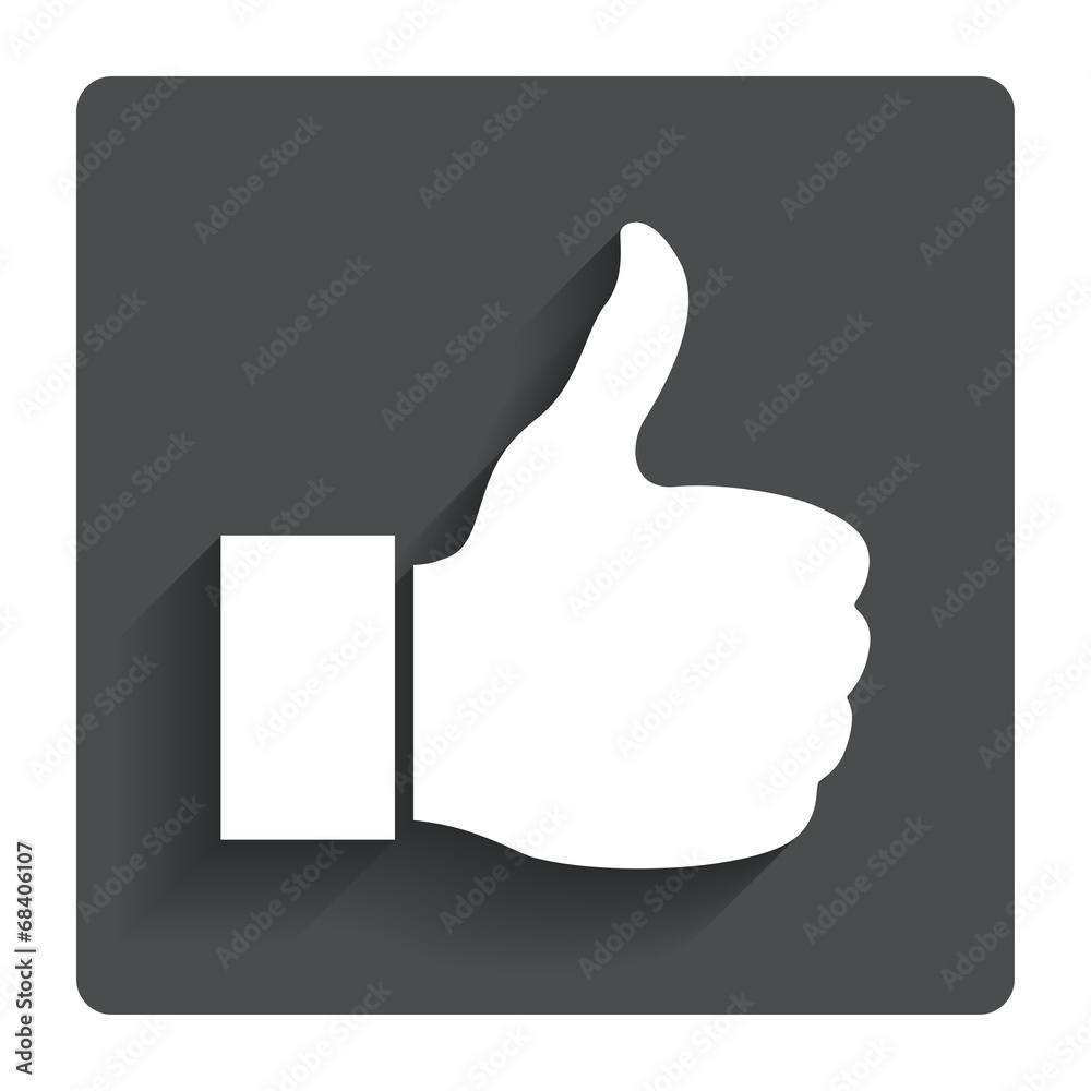 Like sign icon. Hand finger up symbol. Like sign icon. Hand finger up symbol.
