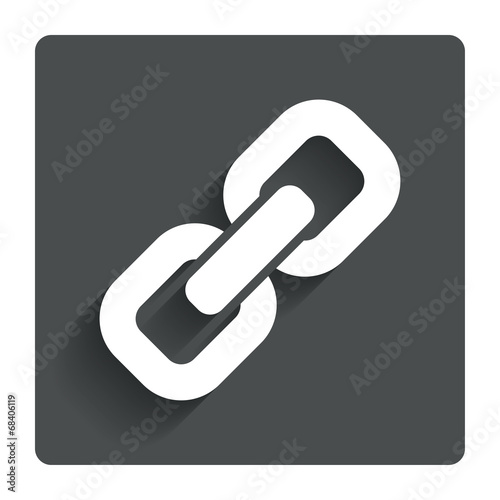 Link sign icon. Hyperlink symbol.