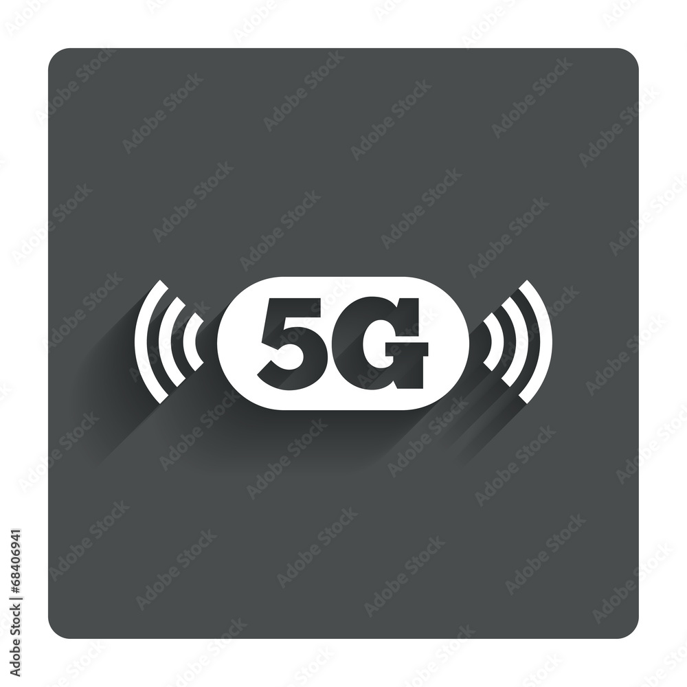 5G sign. Mobile telecommunications technology. 5G sign. Mobile telecommunications technology.