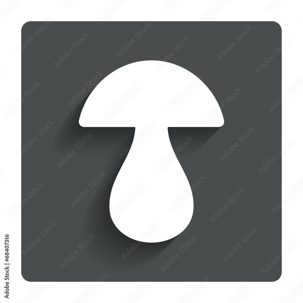 Mushroom sign icon. Boletus mushroom symbol. Mushroom sign icon. Boletus mushroom symbol.