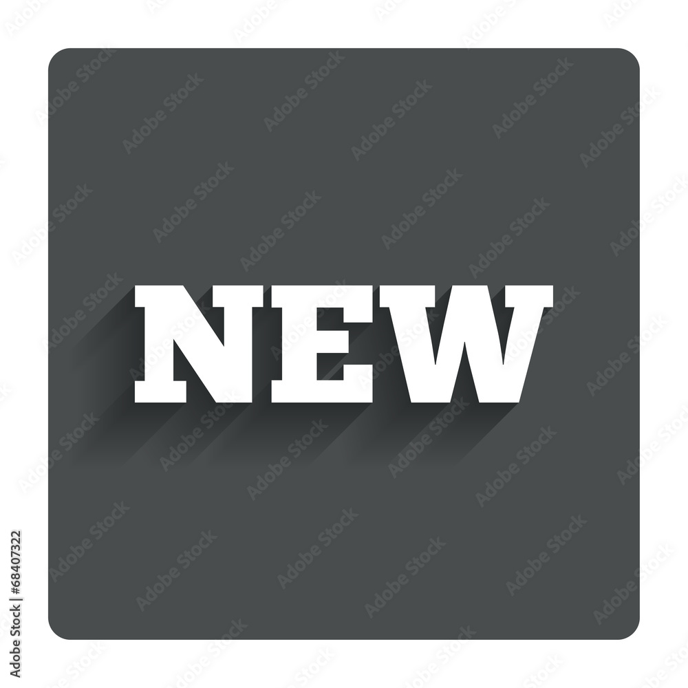 New sign icon. New arrival button. New sign icon. New arrival button.