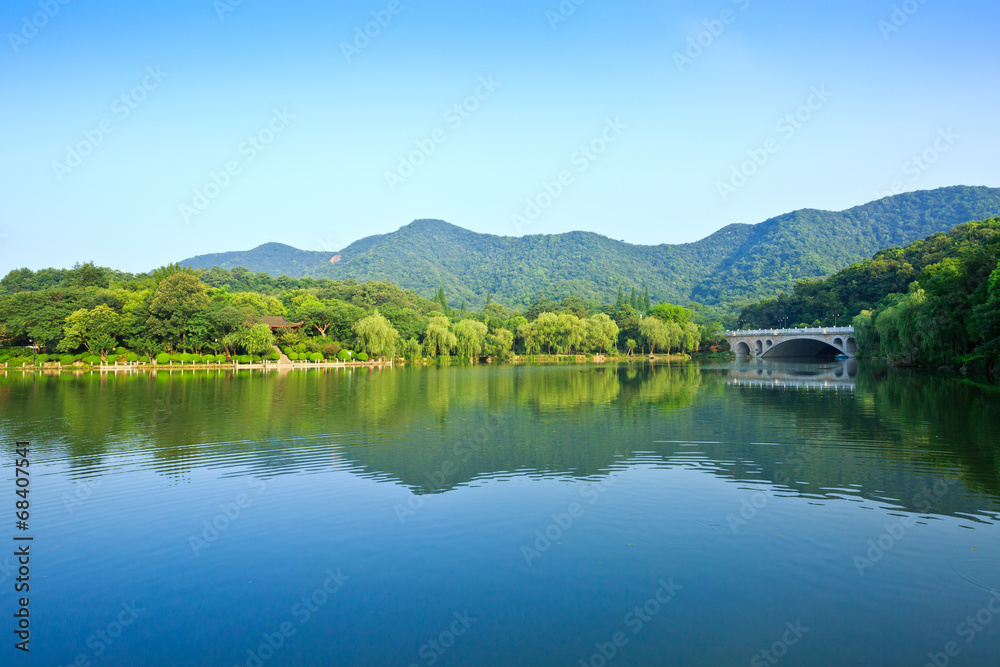 beautiful natural scenery in hangzhou