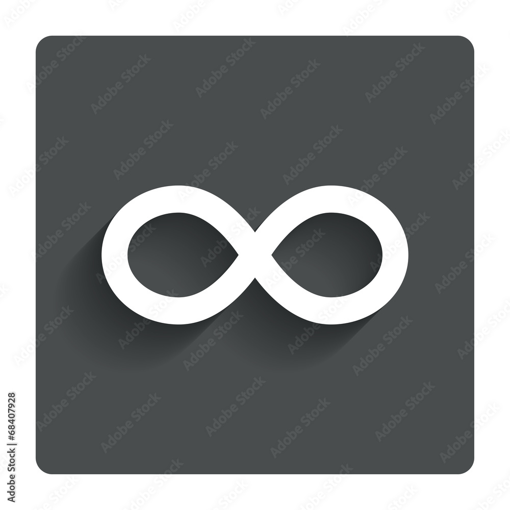 Fototapeta premium Repeat icon. Loop symbol. Infinity sign.