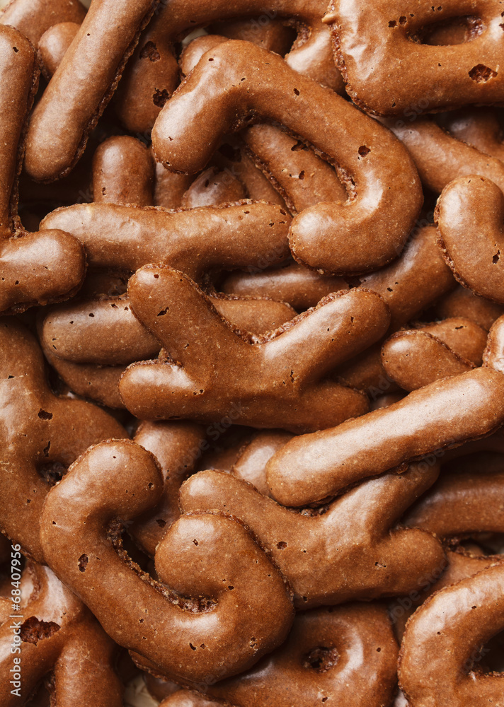 Close-up of cookies, for backgrounds or textures Close-up of cookies, for backgrounds or textures