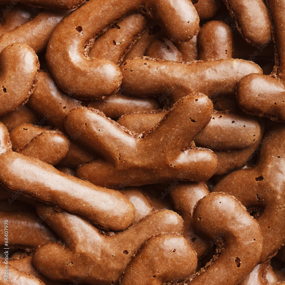 Close-up of cookies, for backgrounds or textures Close-up of cookies, for backgrounds or textures