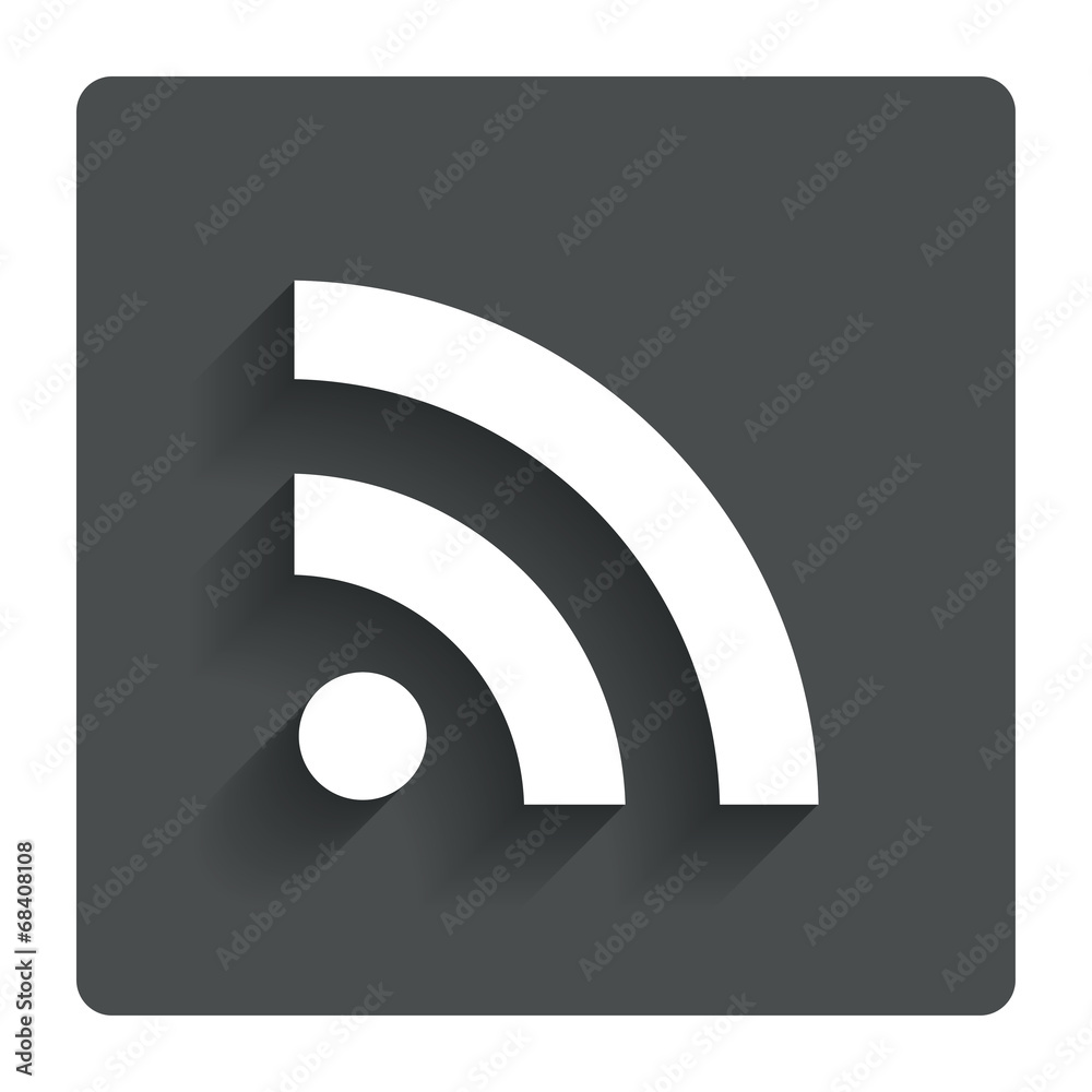 RSS sign icon. RSS feed symbol. RSS sign icon. RSS feed symbol.