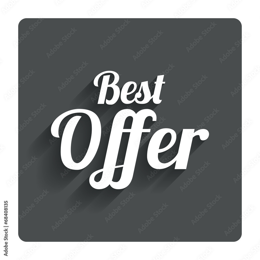 Best offer sign icon. Sale symbol. Best offer sign icon. Sale symbol.