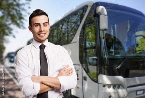 Wallpaper Mural Bus driver portrait Torontodigital.ca