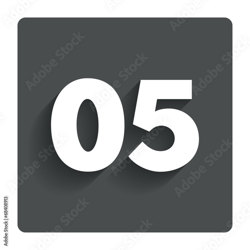 Fifth step sign. Loading process symbol.