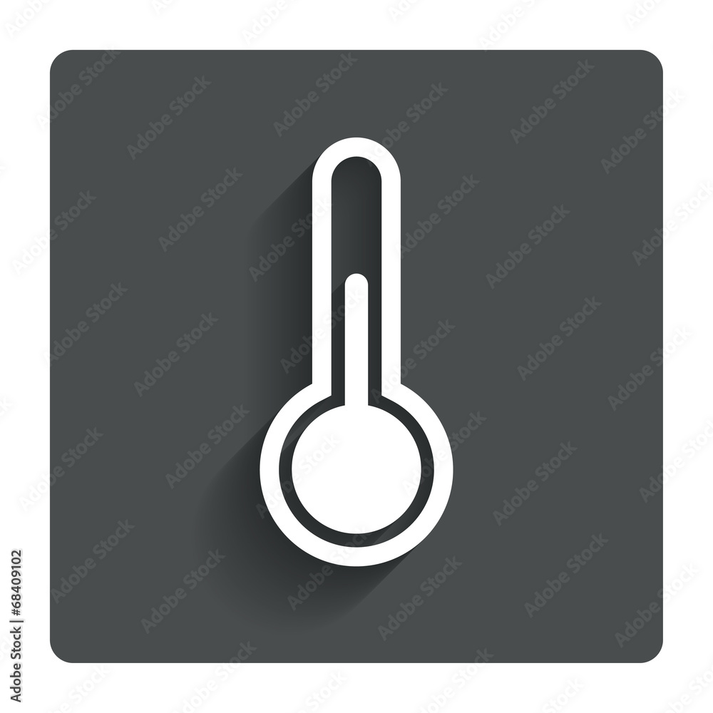 Thermometer sign icon. Temperature symbol. Thermometer sign icon. Temperature symbol.