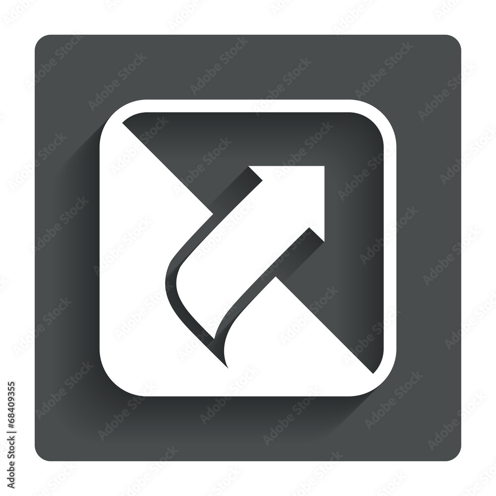 Turn page sign icon. Peel back sheet corner. Turn page sign icon. Peel back sheet corner.