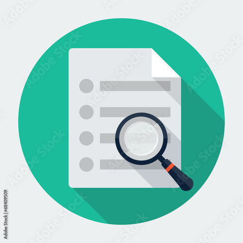 Vector search document icon