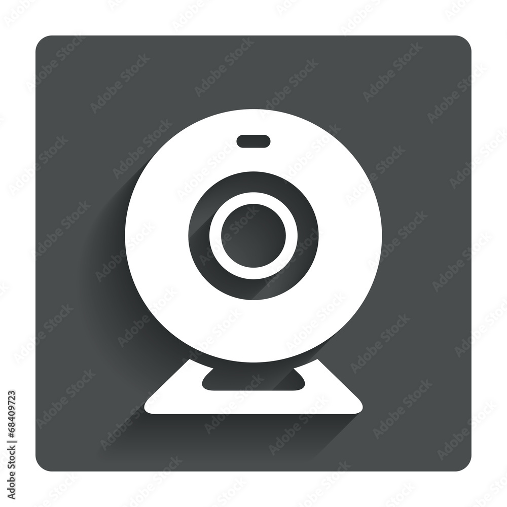 Webcam sign icon. Web video chat symbol. Webcam sign icon. Web video chat symbol.