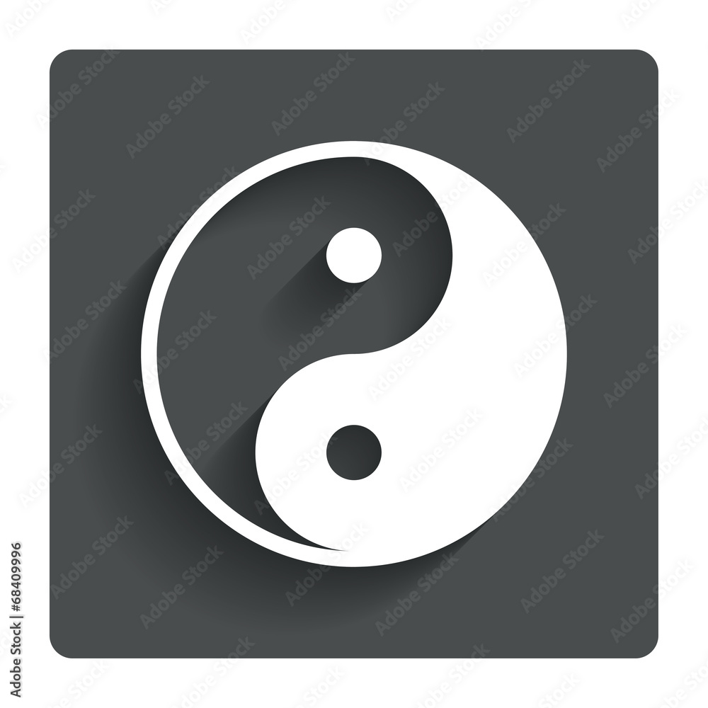 Ying yang sign icon. Harmony and balance symbol. Ying yang sign icon. Harmony and balance symbol.