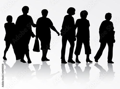 People silhouettes