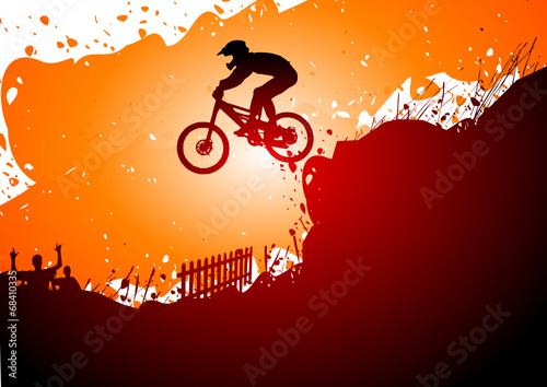 Downhill abstract background photo