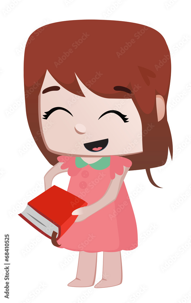 Girl & book